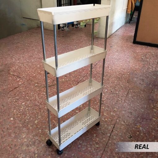 Organizador de 4 pisos de cocina con ruedas - Imagen 3