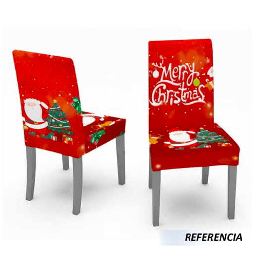 Forro para sillas diseño navideño - Imagen 5