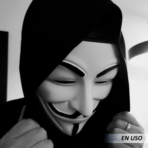 Máscara plástica de Anonymous - Imagen 2