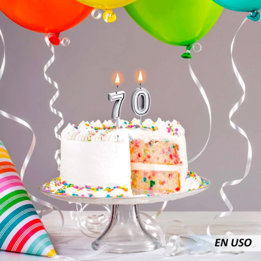 Velas de números para decoración de pasteles - Imagen 2