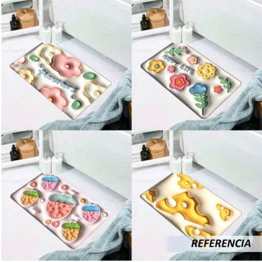 Alfombra de baño de absorción antideslizante 3D Visual - Imagen 5