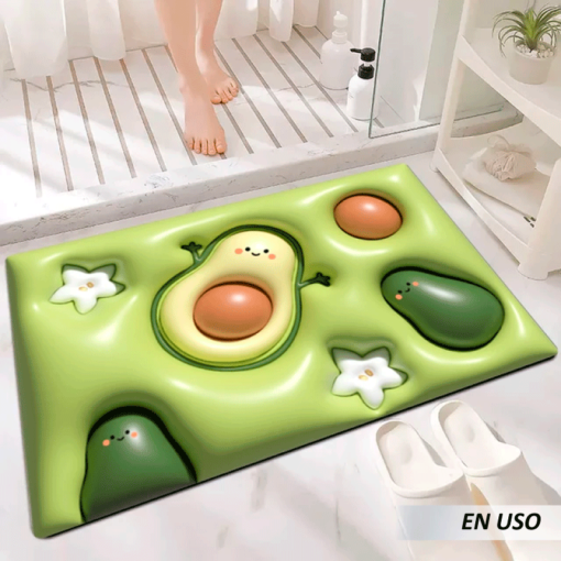 Alfombra de baño de absorción antideslizante 3D Visual