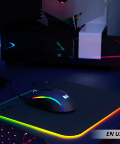 Alfombrilla de ratón RGB para videojuegos