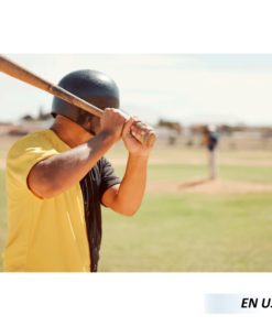 Bate de béisbol de madera.