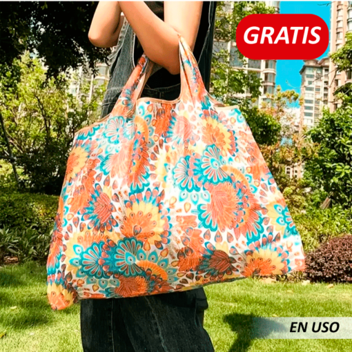 Bolsa de compras plegable reutilizable - Imagen 2