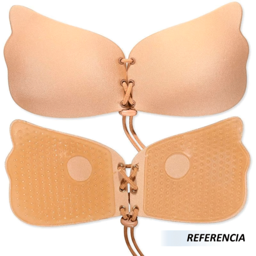 Brasier invisible adhesivo silicona mariposa beige. - Imagen 5