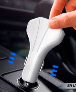 Cargador Auto Puerto USB V8 Tipo C Dual Carga Rápida
