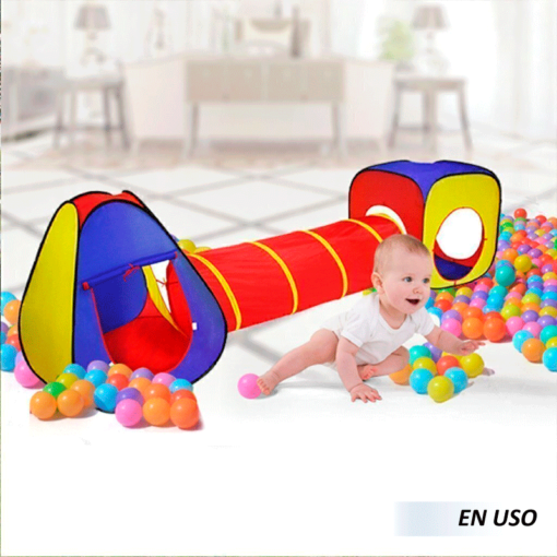 Carpa para niños con túnel