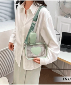  Mini bolso transparente de mano