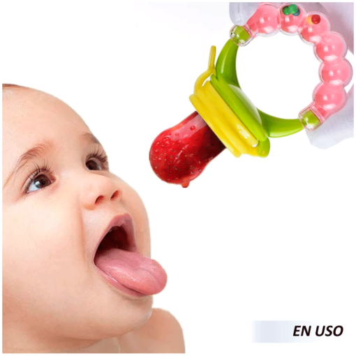Chupón alimentador con sonaja para bebé