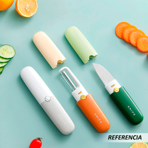 Pelador de cuchillos de frutas multifuncional 2 en 1 - Imagen 5