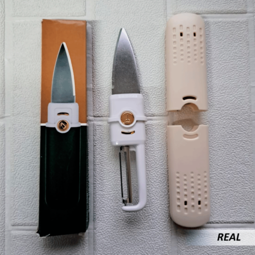 Pelador de cuchillos de frutas multifuncional 2 en 1 - Imagen 4