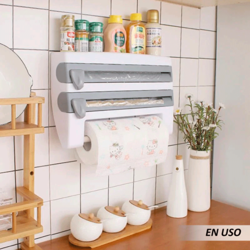 Dispensador papel 4 en 1 de cocina