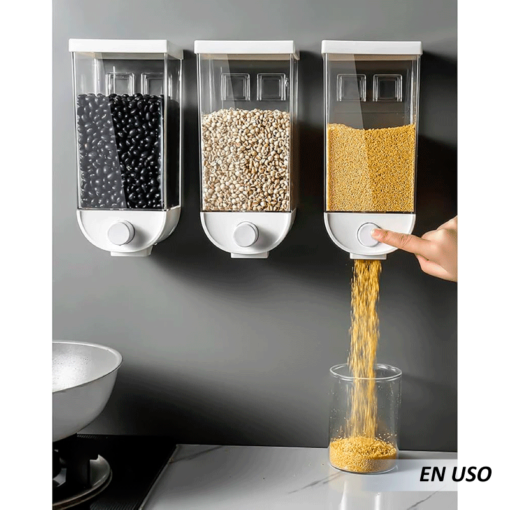 Dispensador de cereal adhesivo