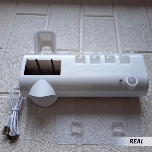Desinfectante y soporte para cepillo de dientes con luz LED UV - Imagen 4