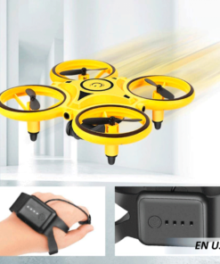Dron A Control Remoto con Luces Amarillo