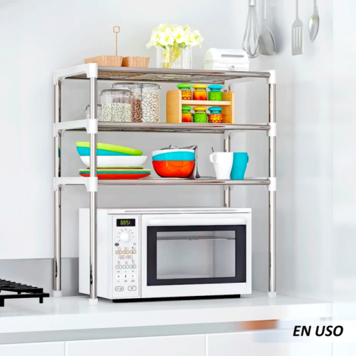 Estante de Almacenamiento de la Cocina Multifuncional de 3 Niveles