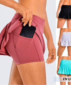 Faldas deportivas con bolsillo para mujer