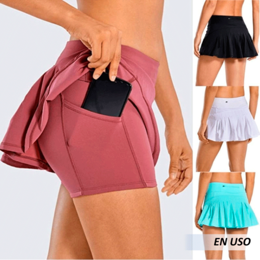 Faldas deportivas con bolsillo para mujer - Imagen 2