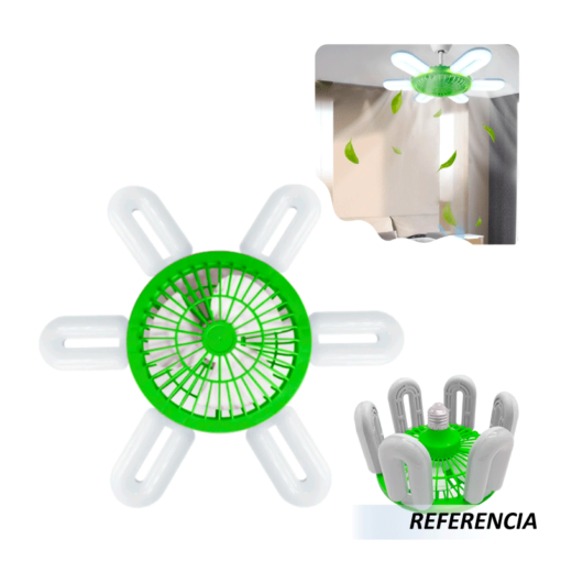 Foco ventilador con luz led plegable - Imagen 5