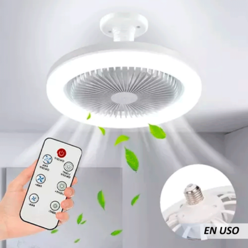  Foco ventilador de techo inteligente con Control remoto