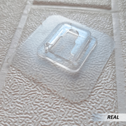 Gancho adhesivo doble transparente - Imagen 4