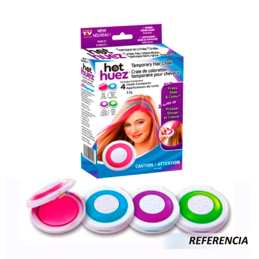 Kit de tiza temporal para el cabello Hot Huez - Imagen 5