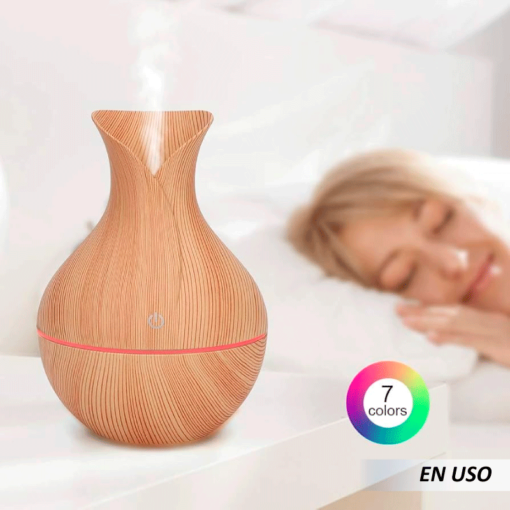 Mini humidificador en forma de florero
