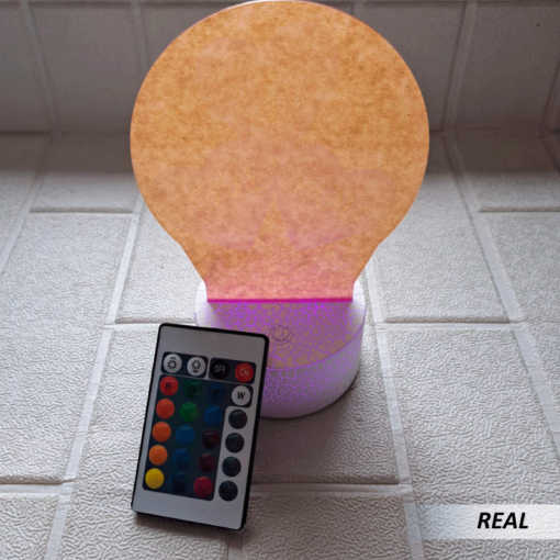 Lámpara LED 3D corazón con control  - Imagen 4