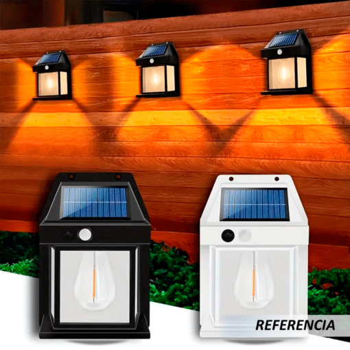 Lámpara foco solar de pared para exteriores - Imagen 5