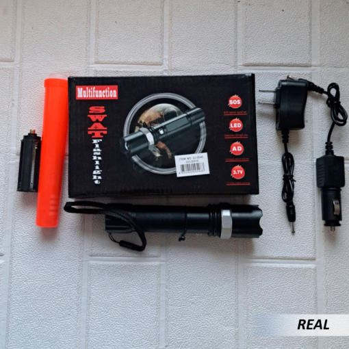 Linterna swat led recargable táctica zoom luz de emergencia - Imagen 3