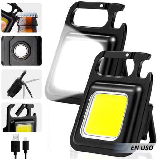 Mini llavero luz led multifuncional