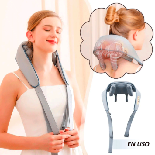 Masajeador eléctrico inalámbrico para cuello y hombros