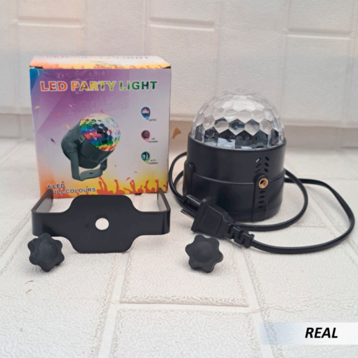 Mini lámpara LED giratoria para discoteca con control - Imagen 3