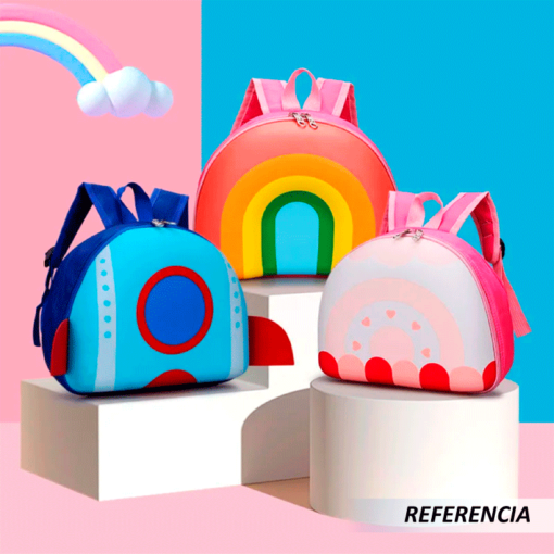 Mini mochila en forma arcoíris para niños y niñas - Imagen 5