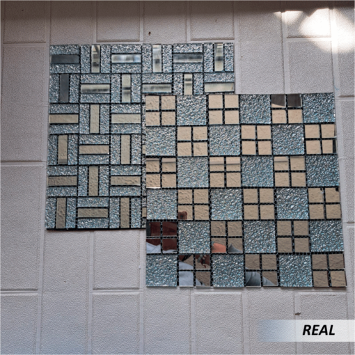 Mosaico plateado adhesivo - Imagen 4