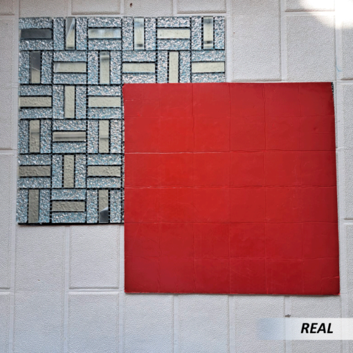  Mosaico plateado adhesivo - Imagen 3