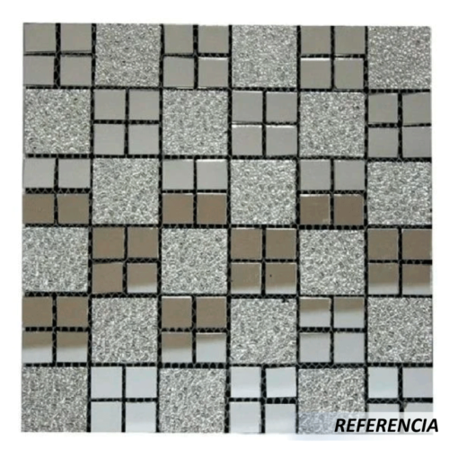  Mosaico plateado adhesivo - Imagen 5
