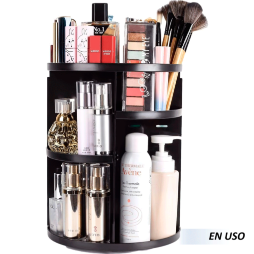 Organizador de maquillaje giratorio de 360 grados