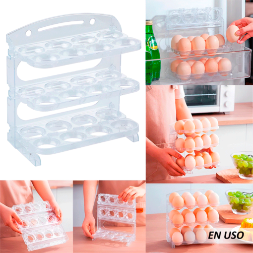 Organizador de huevos 3 pisos