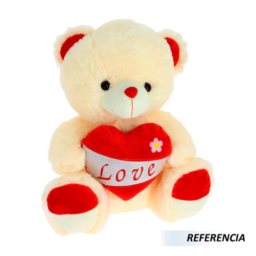 Peluche oso grande con corazón  - Imagen 5