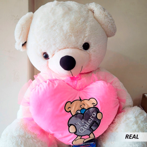 Peluche oso grande con corazón  - Imagen 4