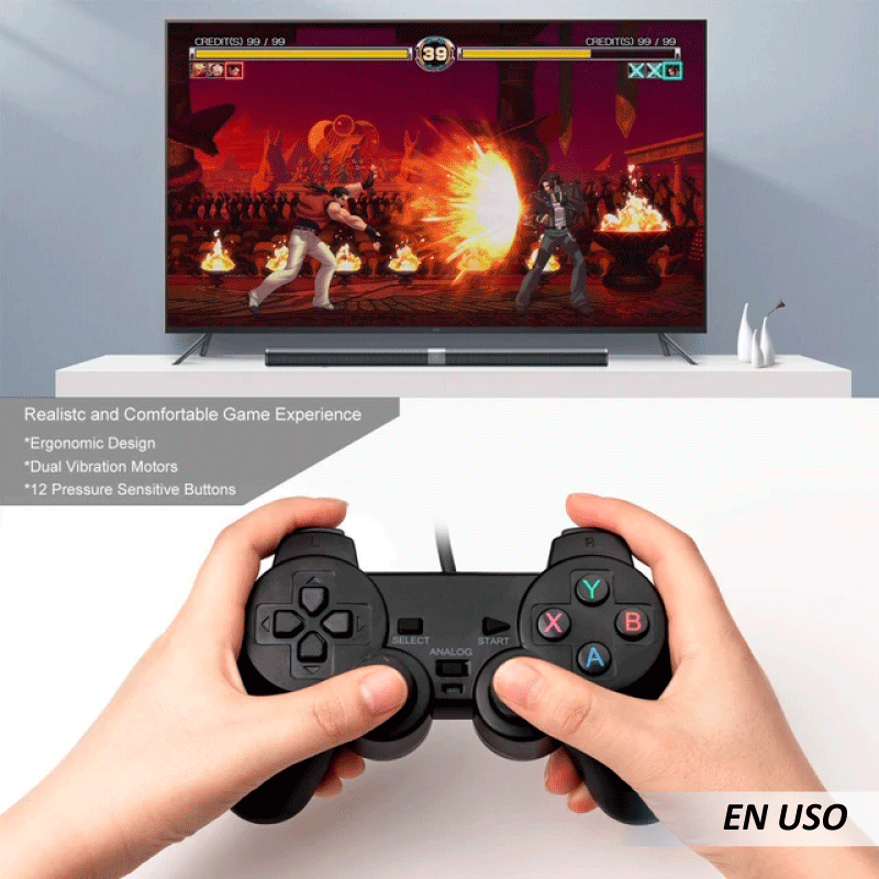 Mando de PS2 con cable para PlayStation 2