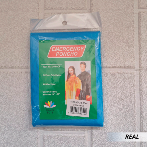 Poncho de lluvia con capucha emergency - Imagen 3