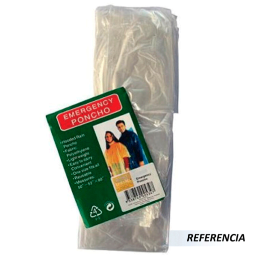 Poncho de lluvia con capucha emergency - Imagen 5