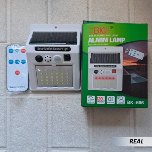 Luz Led Solar Con Sensor De Movimiento Alarma - Imagen 3