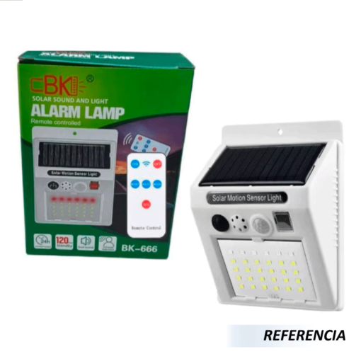 Luz Led Solar Con Sensor De Movimiento Alarma - Imagen 5
