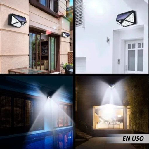 Foco con sensor de movimiento y energía solar