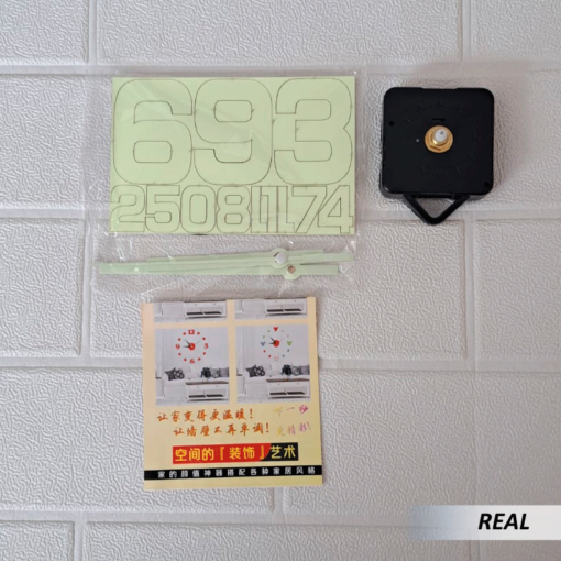 Reloj de pared luminoso autoadhesivo - Imagen 3