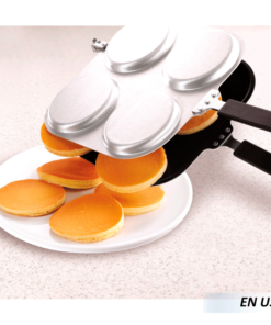 Sartén Doble Cara 4 espacios Para Pancakes